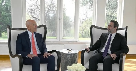 Tom Barrack, Suriye Dışişleri Bakanı Şeybani ile görüştü