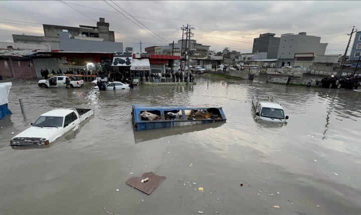 Erbil’de Sağanak Hayatı Olumsuz Etkiledi