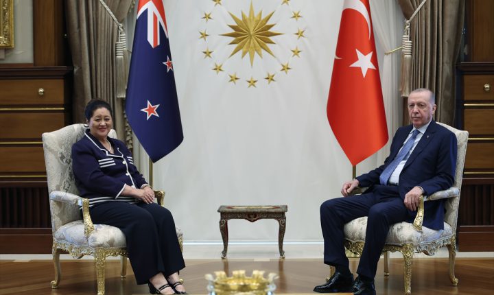 Türkiye Cumhuriyeti Cumhurbaşkanı Erdoğan, Yeni Zelanda Genel Valisi Kiro’yu kabul etti