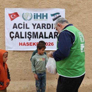 Türkiye Cumhuriyeti Merkezli İHH’dan Haseke’de 1000 aileye insani yardım