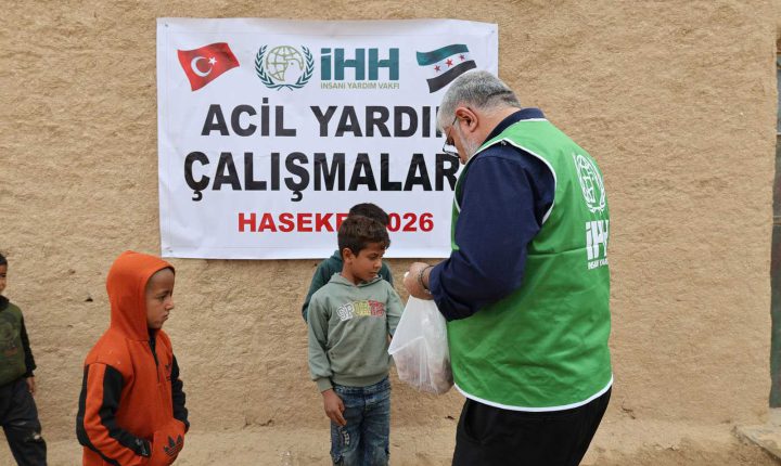 Türkiye Cumhuriyeti Merkezli İHH’dan Haseke’de 1000 aileye insani yardım