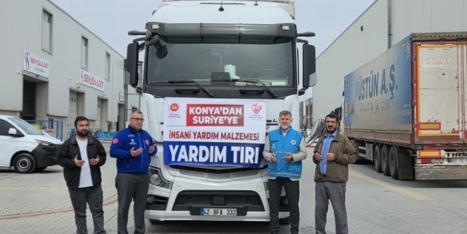Konya’dan Suriye’ye yardım eli