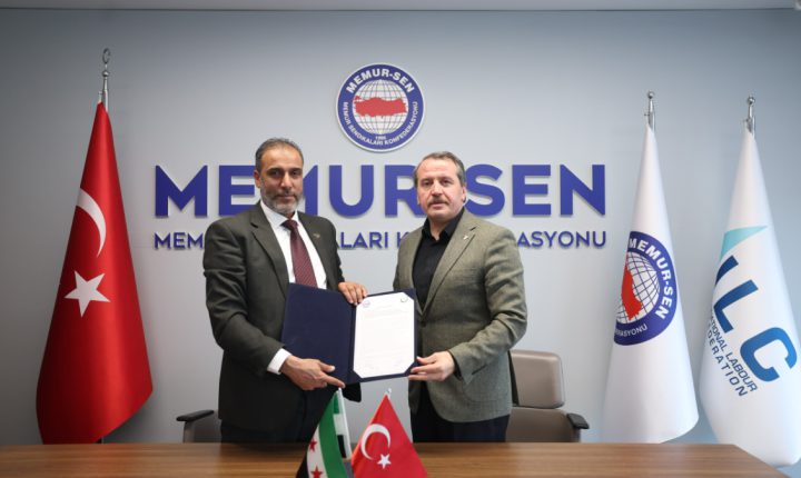 Memur-Sen ile Suriye İşçi Konfederasyonu arasında protokol