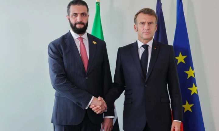 Suriye Cumhurbaşkanı Şara, Fransız mevkidaşı Macron ile bölgesel gelişmeleri ele aldı