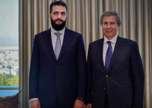 Suriye Cumhurbaşkanı Şara, İş İnsanı Şerbeti’yi Kabul Etti