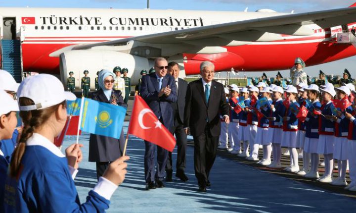 Türkiye Cumhuriyeti Cumhurbaşkanı Erdoğan Kazakistan’da