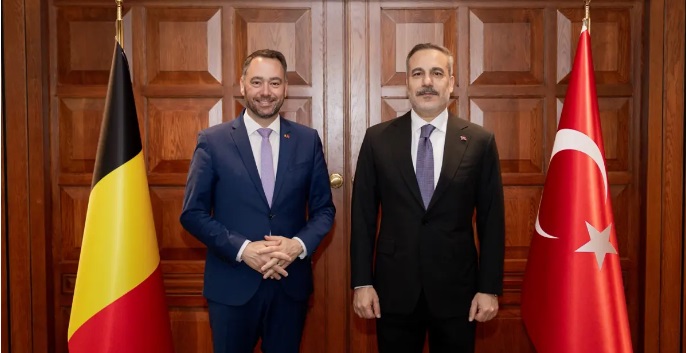 Türkiye Cumhuriyeti Dışişleri Bakanı Fidan, Belçikalı Mevkidaşıyla Görüştü