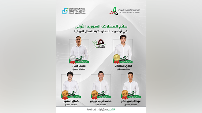 Suriye, Kuzey Afrika Bilişim Olimpiyatı’nda 5 Madalya Kazandı