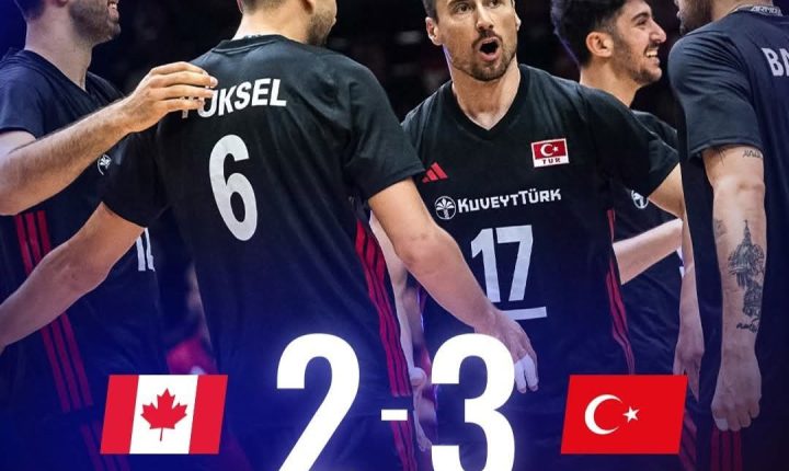 🇹🇷 Filenin Efeleri, nefes kesen mücadelede Kanada’yı 3-2 mağlup etti!💪 🏐