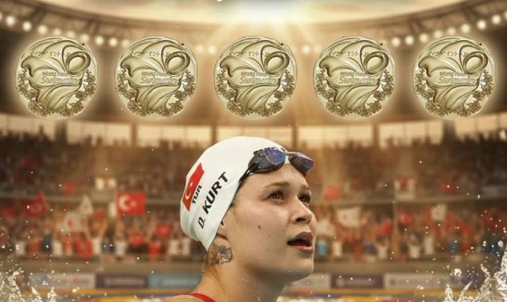 🇹🇷🏊 Defne Kurt’tan Tarihi Rekor! 5 Altın Madalya 🥇🔥
