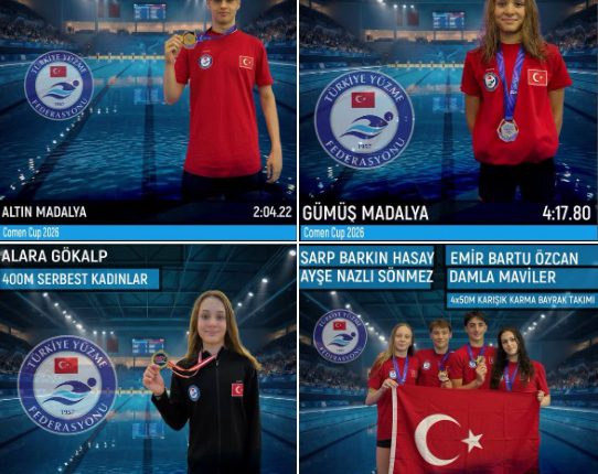 🏊‍♂️ Milli yüzücüler, Sırbistan’da düzenlenen 2026 Comen Kupası’nda 4️⃣ madalya kazandı. 👏