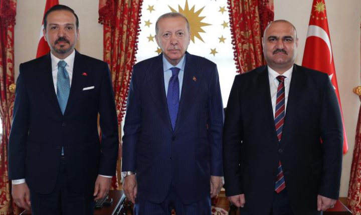 Türkiye Cumhuriyeti Cumhurbaşkanı Erdoğan, Kerkük Valisi Ağa’yı kabul etti