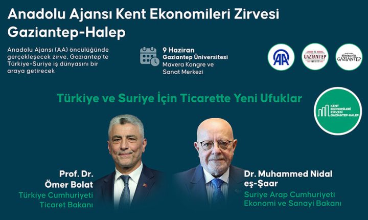 Gaziantep’te Türkiye Cumhuriyeti -Suriye Ticaret Zirvesi: Bakanlar ve İş Dünyası Bir Araya Geliyor