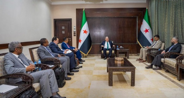 Suriye  Maliye Bakanı Berniye, İslam Kalkınma Bankası Heyetiyle Bir Araya Geldi