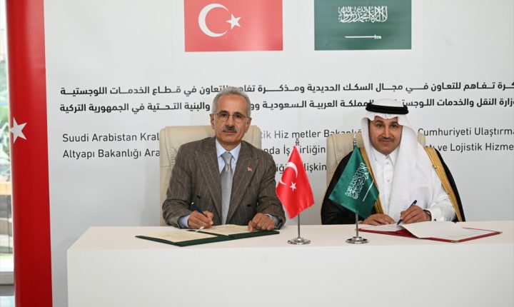 Türkiye Cumhuriyeti ile Suudi Arabistan, lojistik ve demir yolu alanlarında işbirliğine gitti