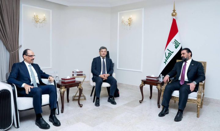 Türk MİT Başkanı Kalın, Irak Parlamento Başkanı Halbusi ile görüştü